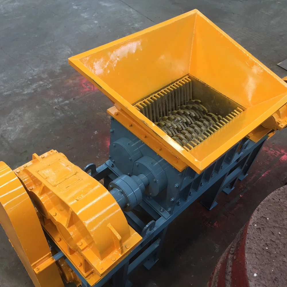 Heavy-duty double shaft crushing machine to steel scrap shredder with cheap price