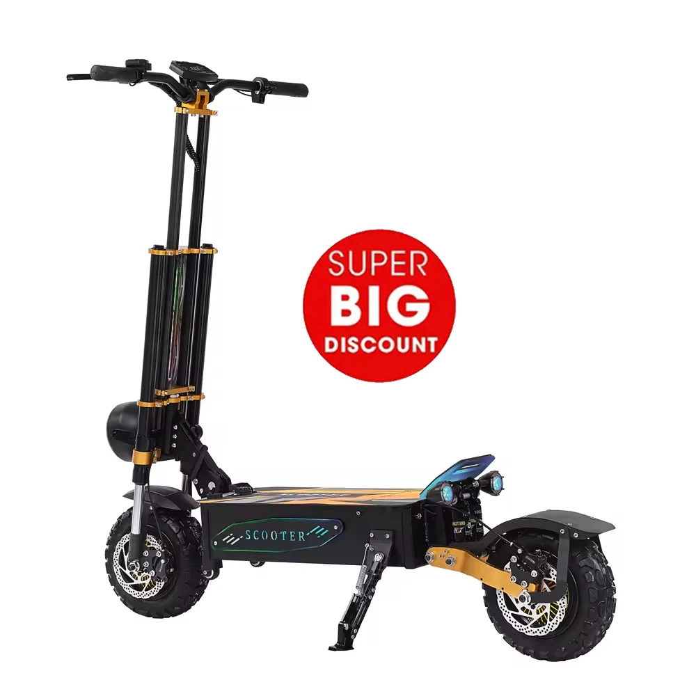 Double mobility motor adult foldable 60v 40ah e scooter europe warehouse off road 11 inch 6000w high power electric scooter