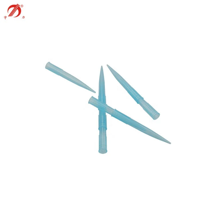 Laboratory 1000ul micropipette tips with a wide bore