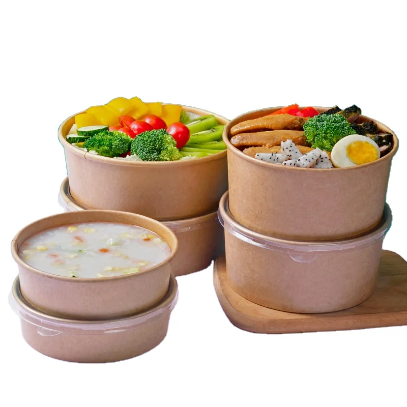 Frozen Yogurt Paper Bowl with Lid for Wholesale