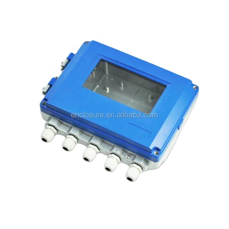 CHANGHE IP65 Electrical Control Box Die Cast Hinged Aluminum Enclosure 285x205x97mm
