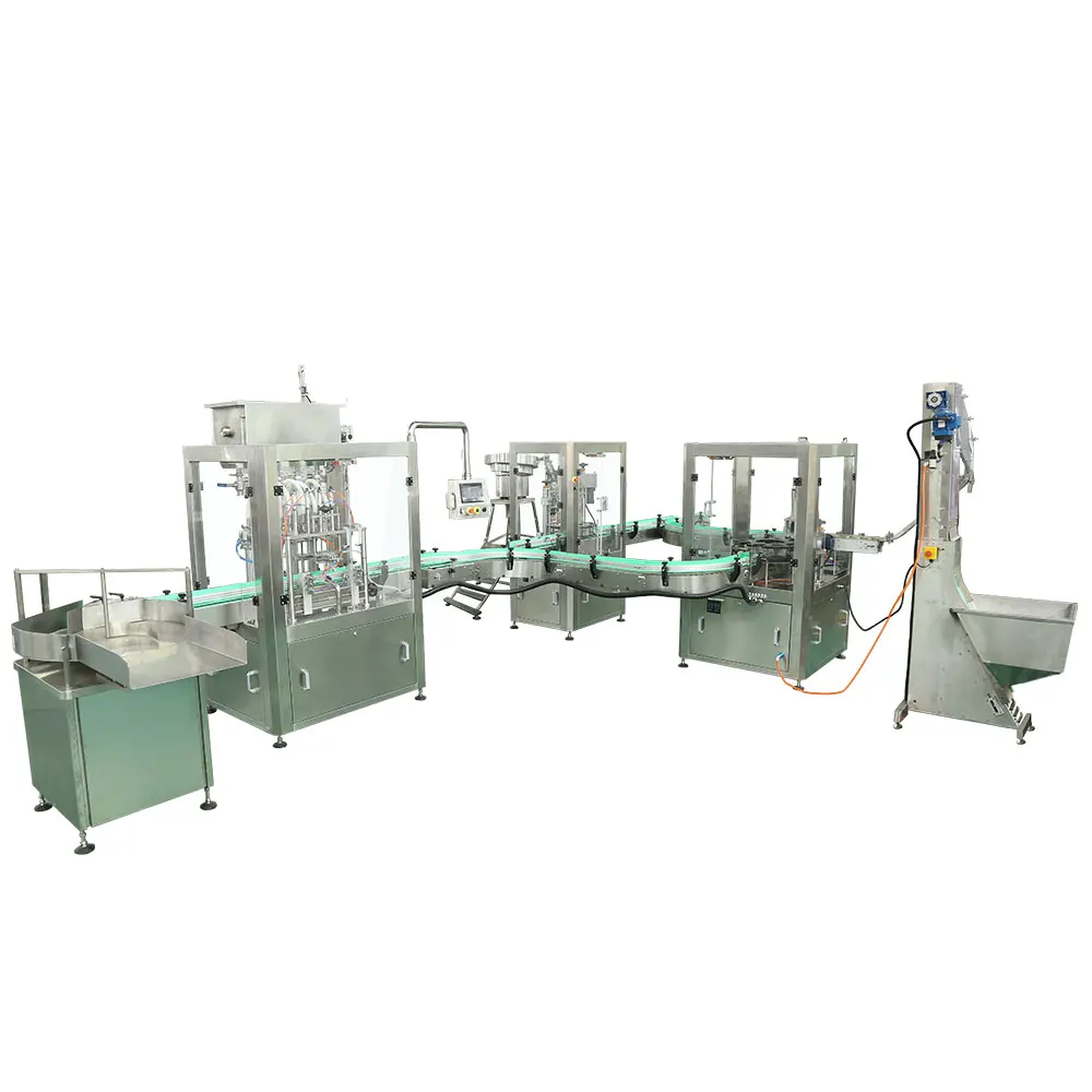 Automatic smart PLC control hair conditioners manufacturer oem herbal shampoo filling machine capping bottling line