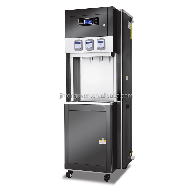 Commercial reverse osmosis water purifier / fully automatic cold and hot water compressor refrigeration water dispense