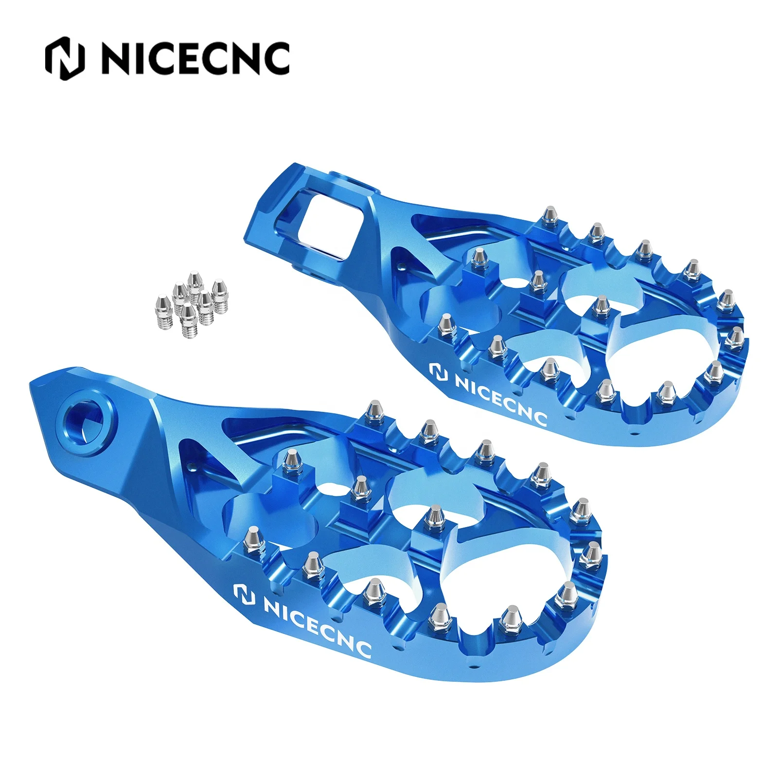 NiceCNC Forge Foot Pegs Footrests Enlarged Pedals For Hus qvarna 125 250 300 350 450 FC TC FX TX 2023 2024