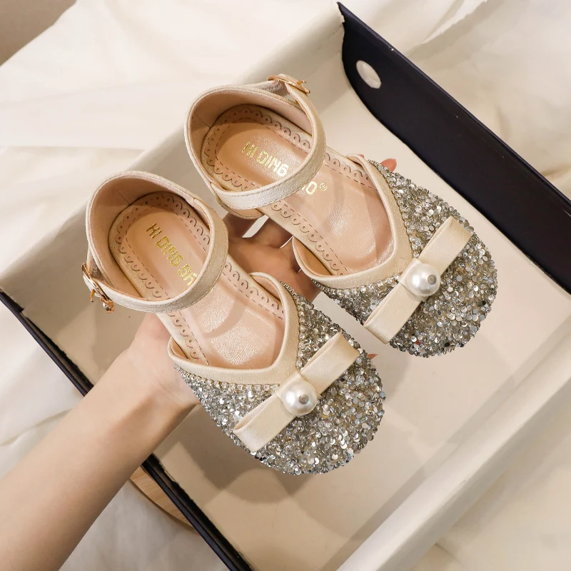 Hot Sale Fashion Flower Girls Sandals Princess Dance Party Dress Shoes for Kids girls princess shoes