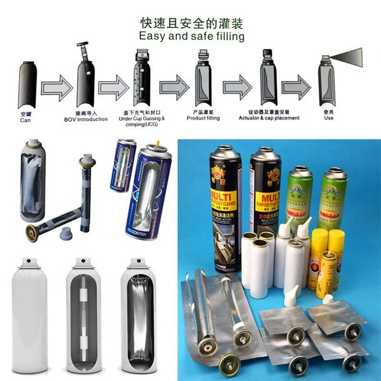 Small Automatic Body Spray/Hair Spray Bag On Valves / Aerosol Filling Machine