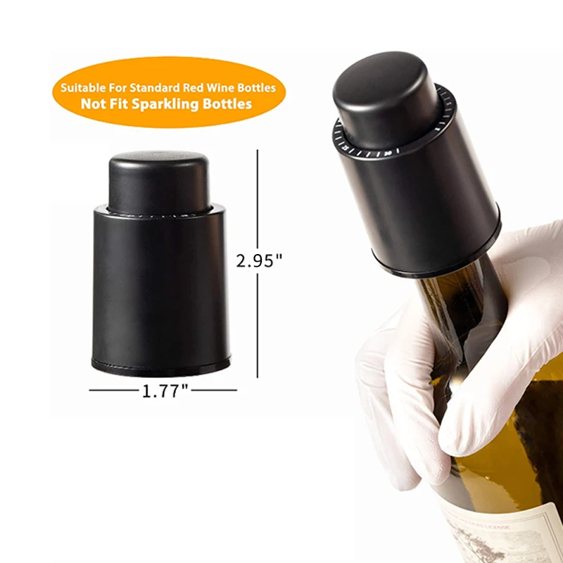 Винные бутылки пробки вакуумные винные пробки многоразовые винные консерванты со шкалой времени
