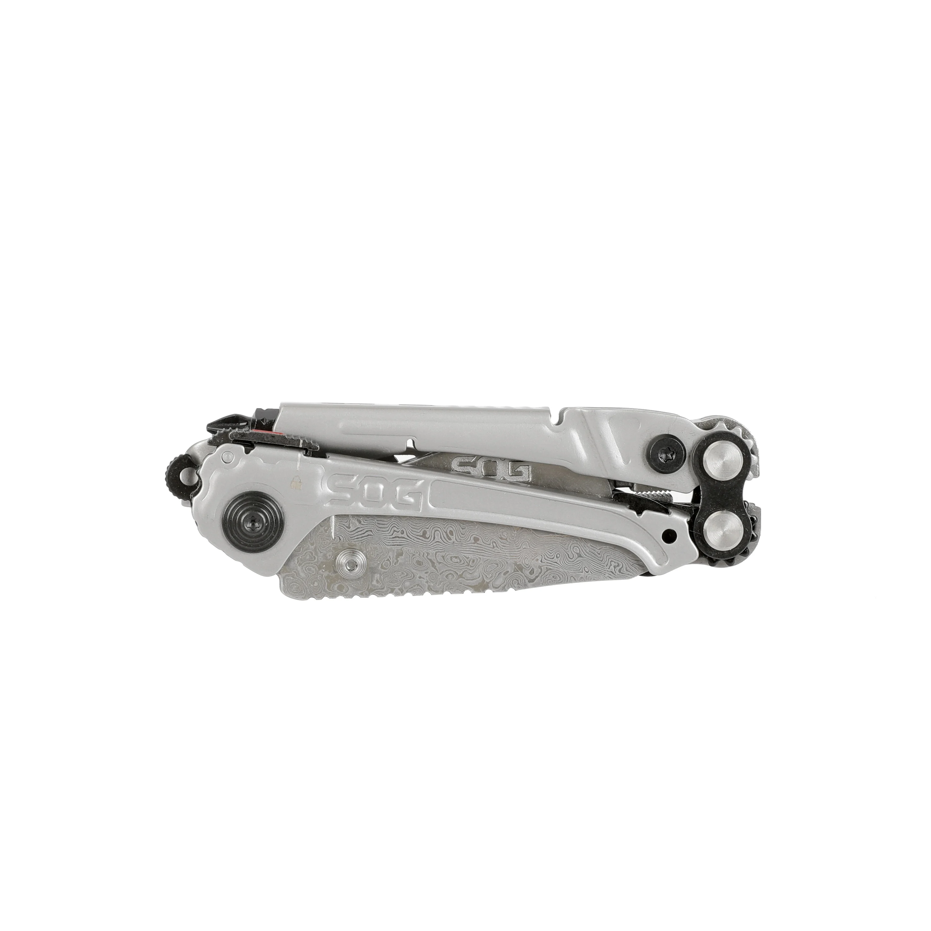 Реактор SOG дамасский EDC многофункциональный инструмент 10 инструментов включая нож с лезвием плоскогубцы магнитные 1/4 ' шестигранный держатель для кармана