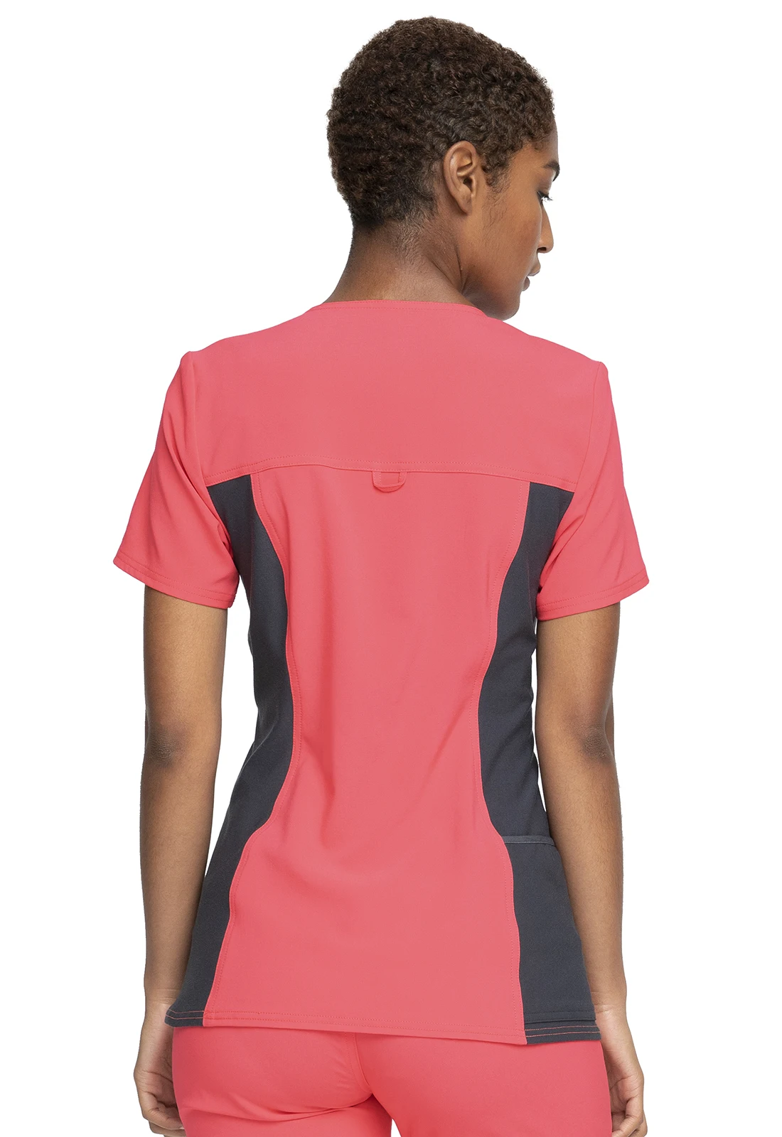 Surgical Active Work Wear Scrubs Uniforms Sets V-Neck Knit Panel& Straight Leg Pant Scrubs Nurse Scrub Beauty Salon