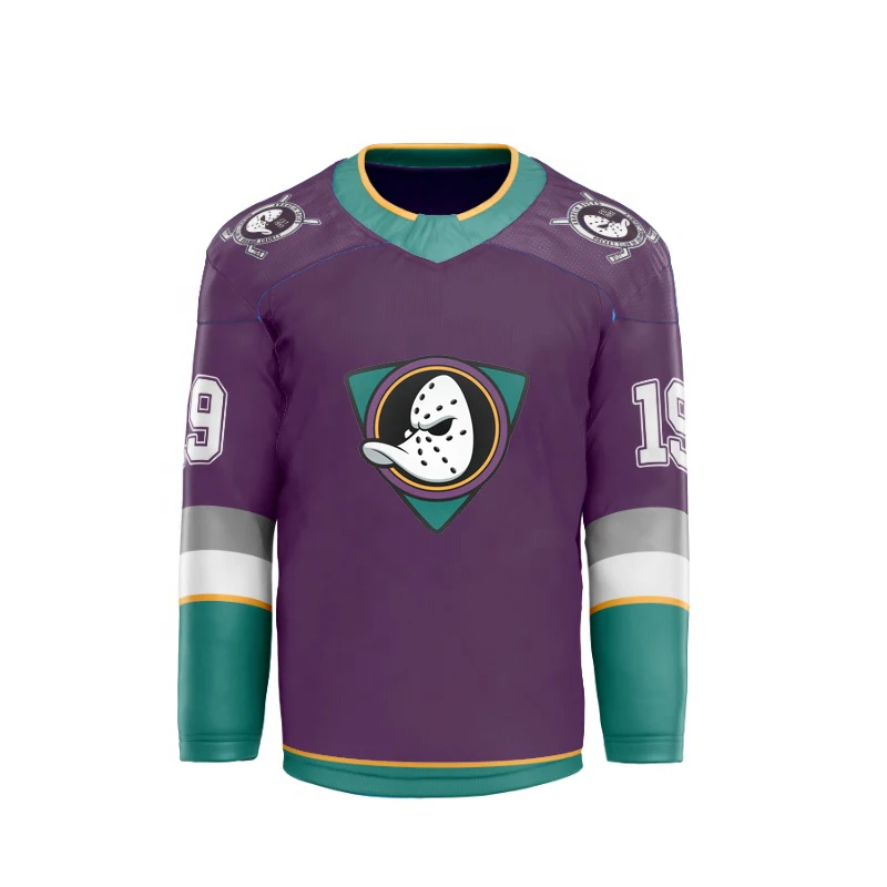 Custom oem stitched vintage twill embroidered youth double sided mens team inline reversible custom sublimated ice hockey jersey