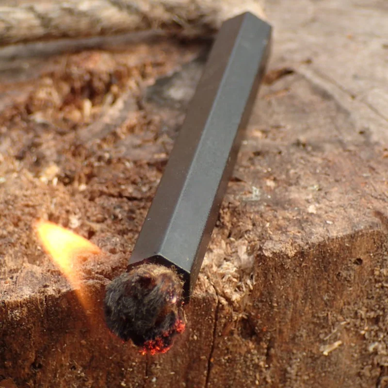 BBQ easy burning hexa bellow tube fire lighter paraffin hemp wick fire starter jute rope for camping