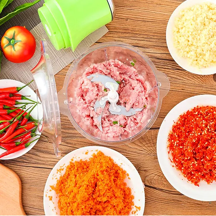  2L multi function 220V250W home double speed four knife meat grinder machine mini electric