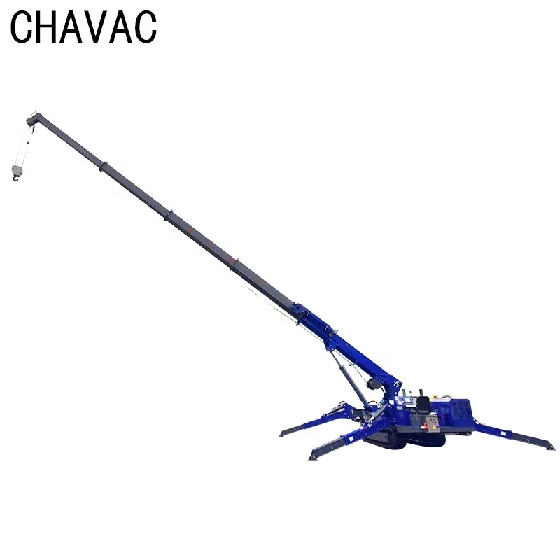 CHAVAC Supply  Electric and Diesel Powered 3 ton 5 ton Mini Crawler Spider Bucket Lifting Hoist Crane