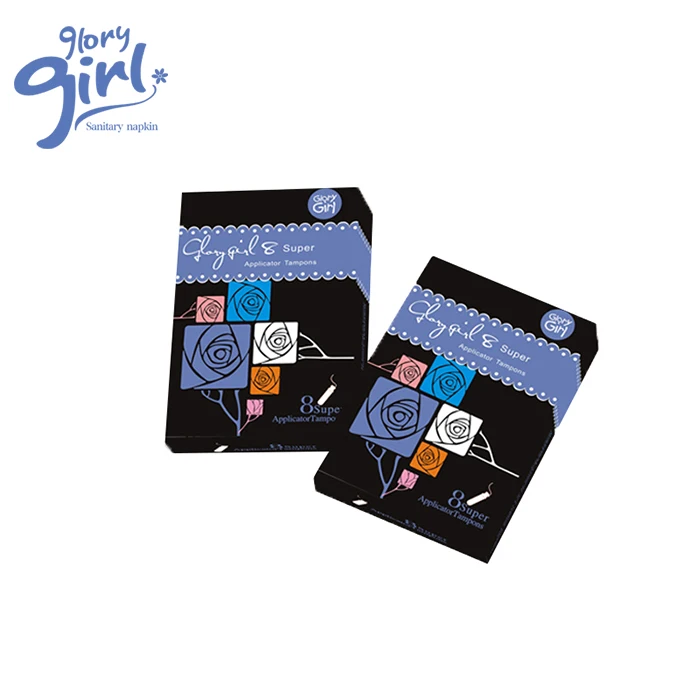 Women Hygienic Organic Cotton Biodegradable Tampons 100% Medicine Vaginal Clean Point Tampon OEM