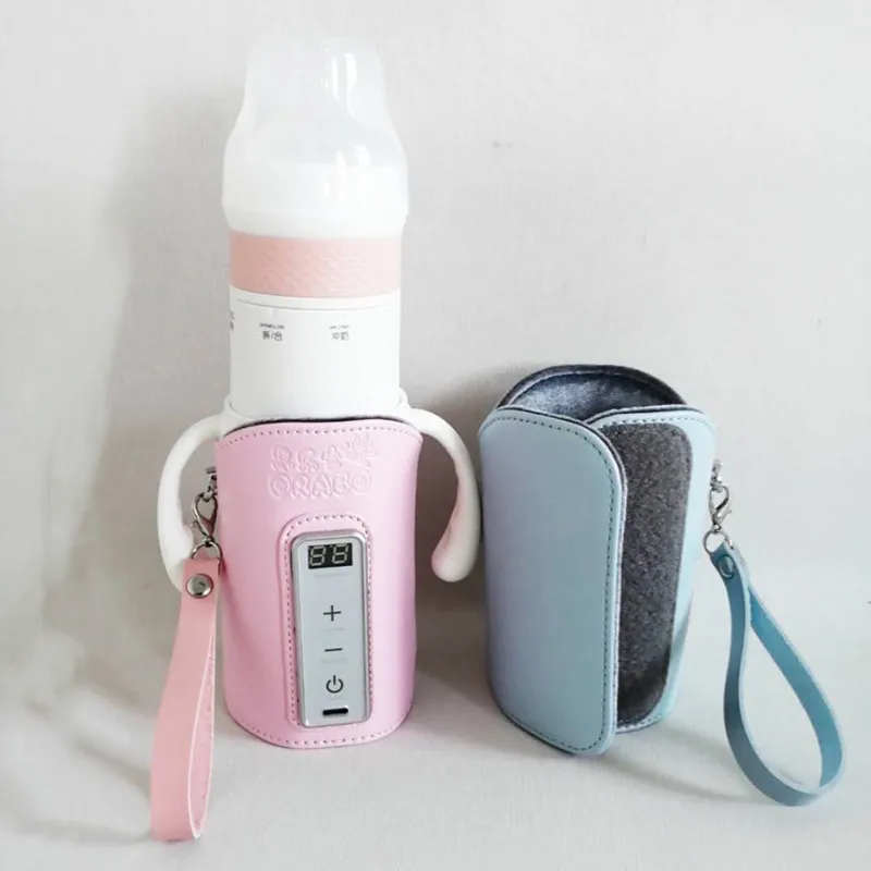 new baby portable heated insulation thermostat bag  power supply usb  digital bottle warmer