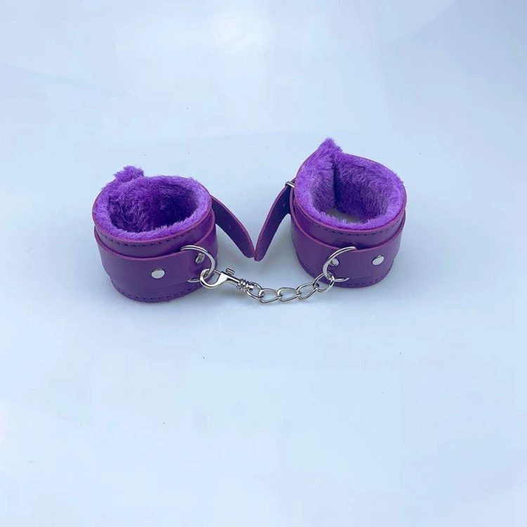 Handcuffs PU Leather Restraints Bondage Cuffs Roleplay Tools Sex toys for Couples Game 4 Colors