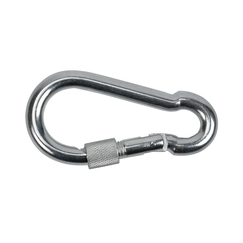SHS1010 metal snap hook with screw zinc plated, normal steel