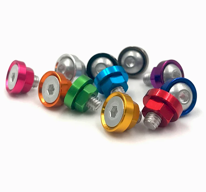 Потайные цветные анодированные алюминиевые шайбы 3/16 дюйма