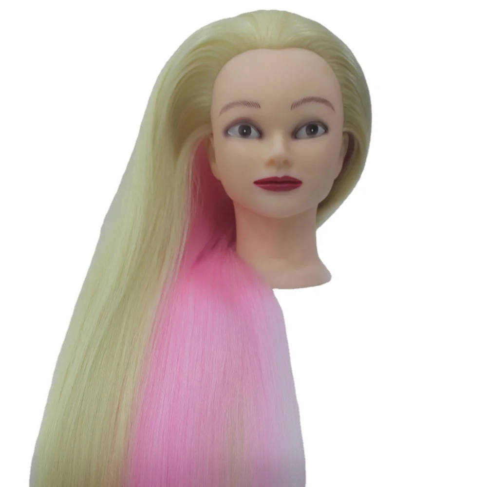 Factory cheap price colorful long hair dummy training mannequin head for hair braiding