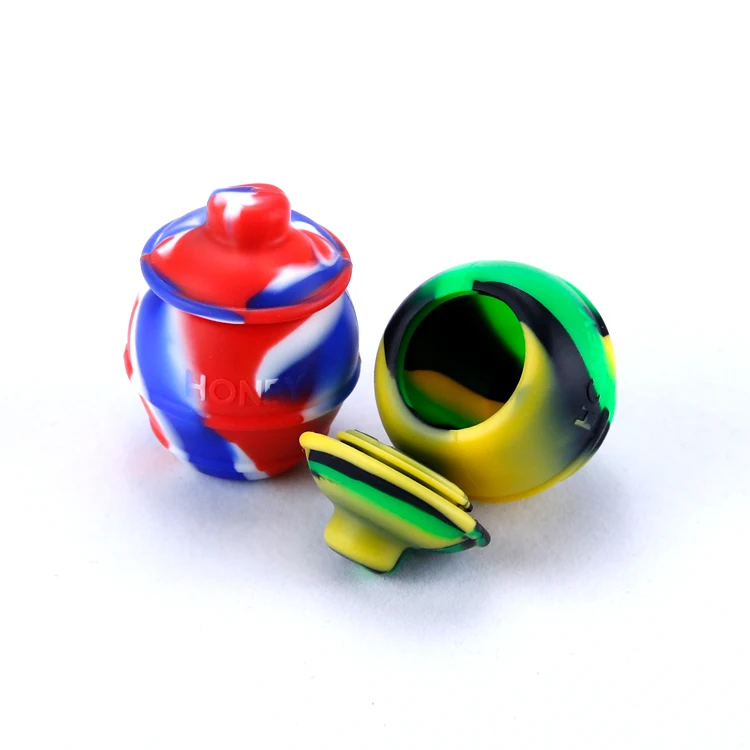 
silicone wax container storage tobacco weed herb bubbler smoking rolling papers blunt smoke concentrate jar 