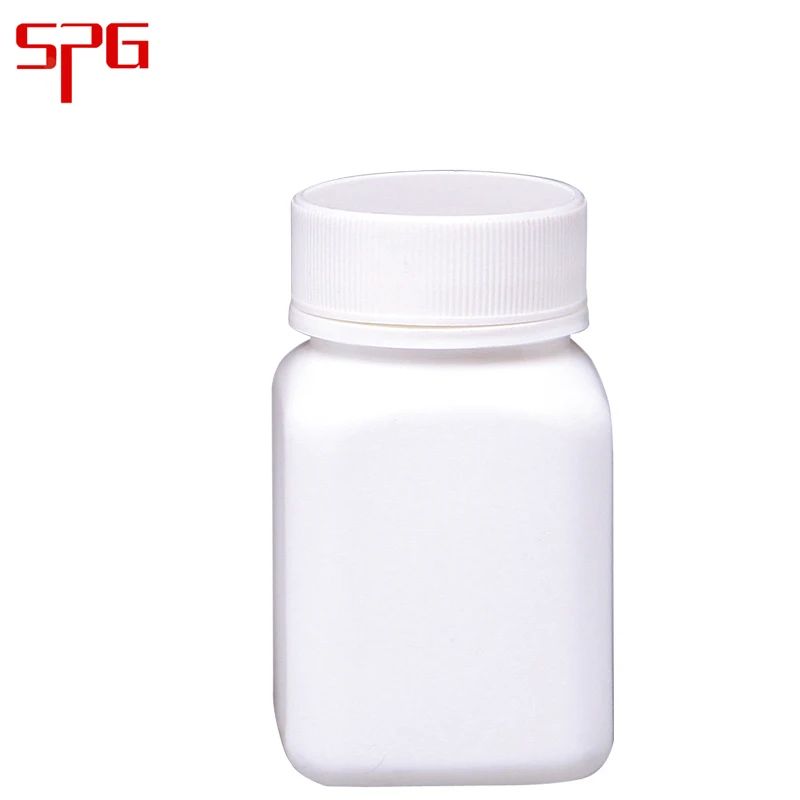 Pharmaceutical use 10ml-100ml White HDPE Plastic Bottles with caps for Pill/tablet