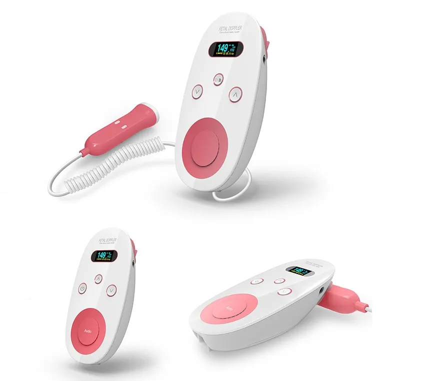 Water Proof Baby Portable Fetal Doppler Ultrasound Monitor With Tablet