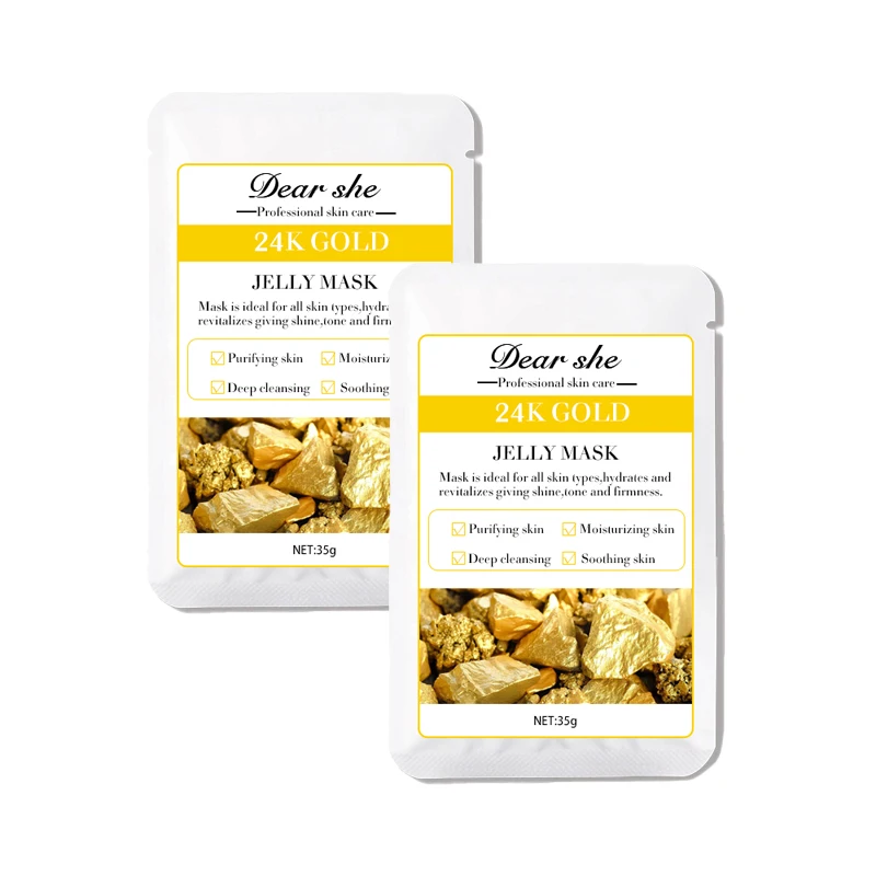 Wholesale Skin Care Moisturizing Hydro Gel Face Mask 24K Gold Hydro Gel Jelly Crystal Collagen Powdered Soothing Facial Mask Mud