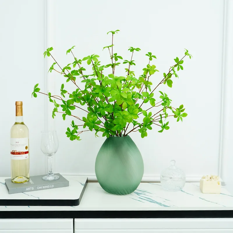 Factory Wholesale Artificial Enkianthus Perulatus Japanese Leaves Real Touch Greenery Branch For Home Table Decoration