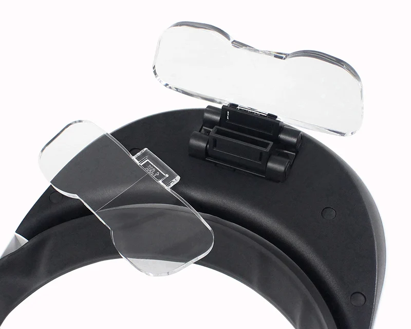 1X 1.5X 2X 2.5X 3.5X Reading LED Lamp Wearing Magnifying Glass Replaced Lens for Older Reading Glass