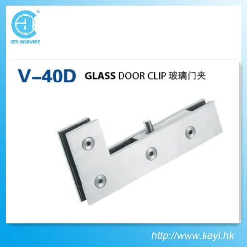 China manufacturer 90 Degree Glass Clips For Shower Room Stainless Steel  glass swing door  bottom and top patch fitting clamp