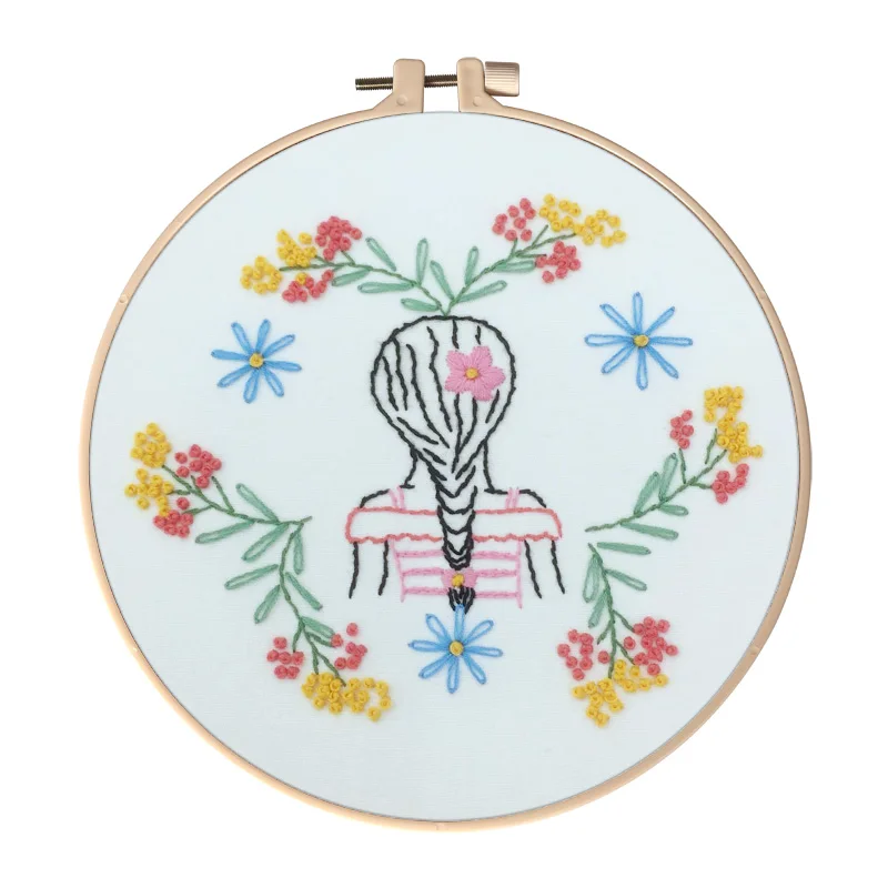 Hand Embroidery Orna Diy Cross Stitch Kit Print Hand Embroidery
