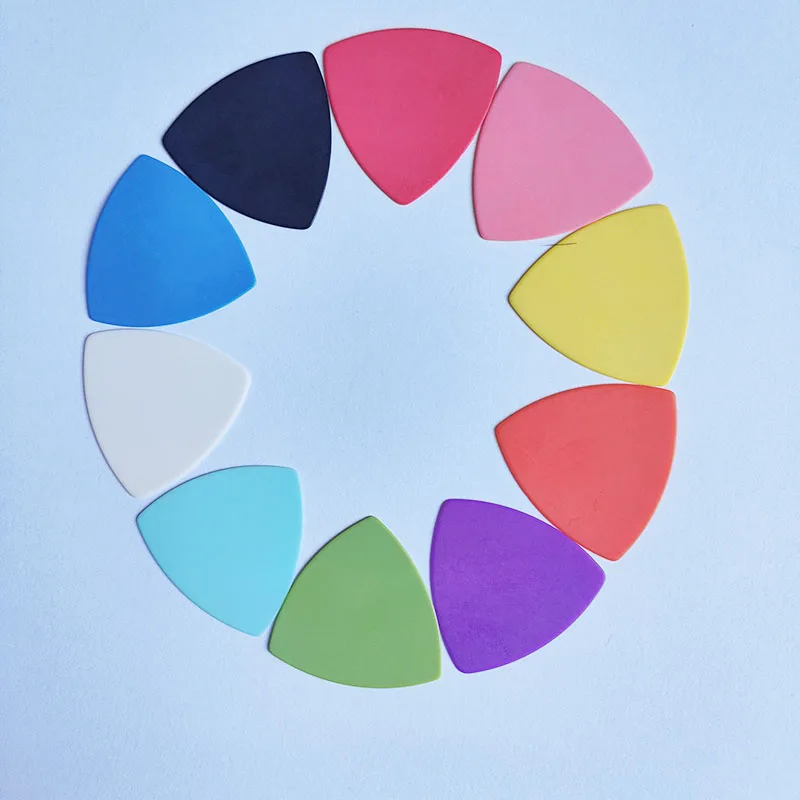 High Quality 0.5mm 0.8mm Thickness Derlin Guitar Pick with Different Colors Delrin Picks Durable Mediator Matte Reed No Any LOGO