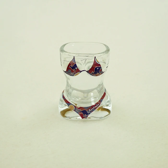Hot sale High quality 50ml Unique Shaped Women Body Sexy breast Bikini Shot Glass