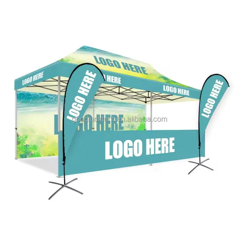 Goodluck canopy 20x20 tent heavy duty pagoda tent stand up canopy tents  with logo