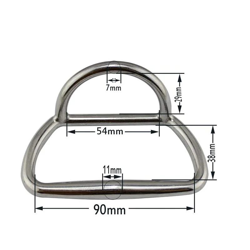 Rigging Hardware Stainless Steel 304 Dual D/Towing Ring Boat Accessory Pull Handle Ring