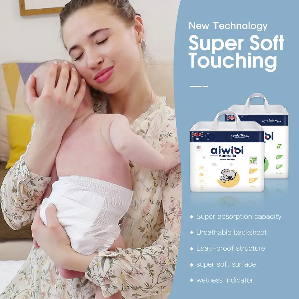 Healthy Aiwibi Baby Care Products Super Soft Universal Skin Friendly Light Baby Diapers Training Pants