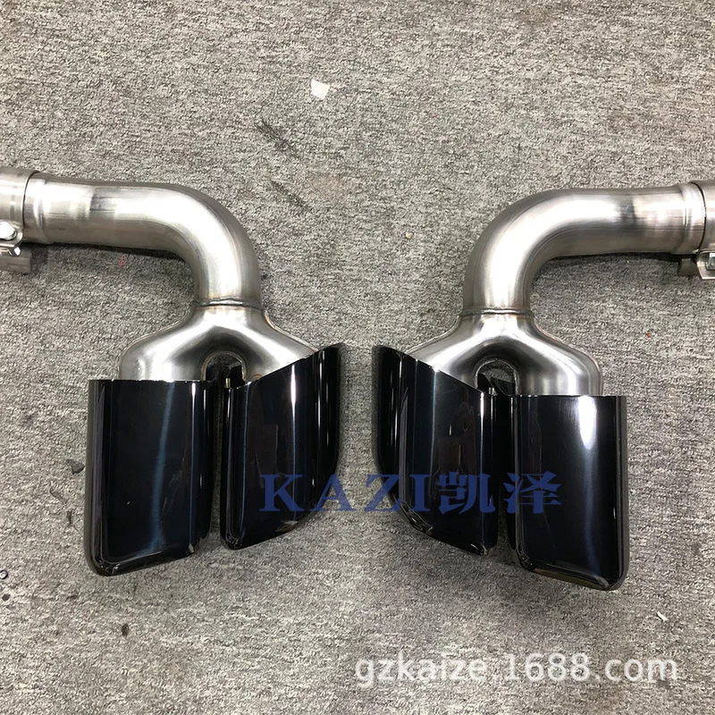 CISANG Suit for the Rear Accessories Drum of Tail Sleeve Exhaust Pipe Muffler with Square Mouth and Four Outlet Notail Pipes