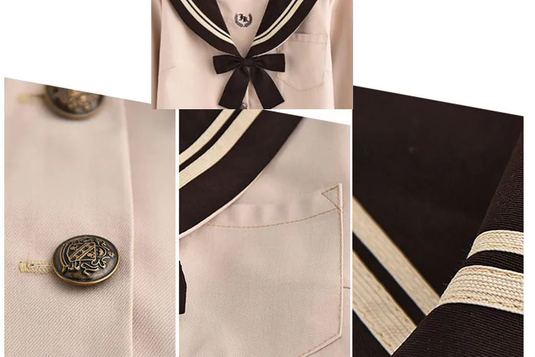 Japanese Style School Uniform For Girls Sweet Lolita Sailor Korean JK Uniforms Short Sleeve Tops Pleated Skirt Student Set