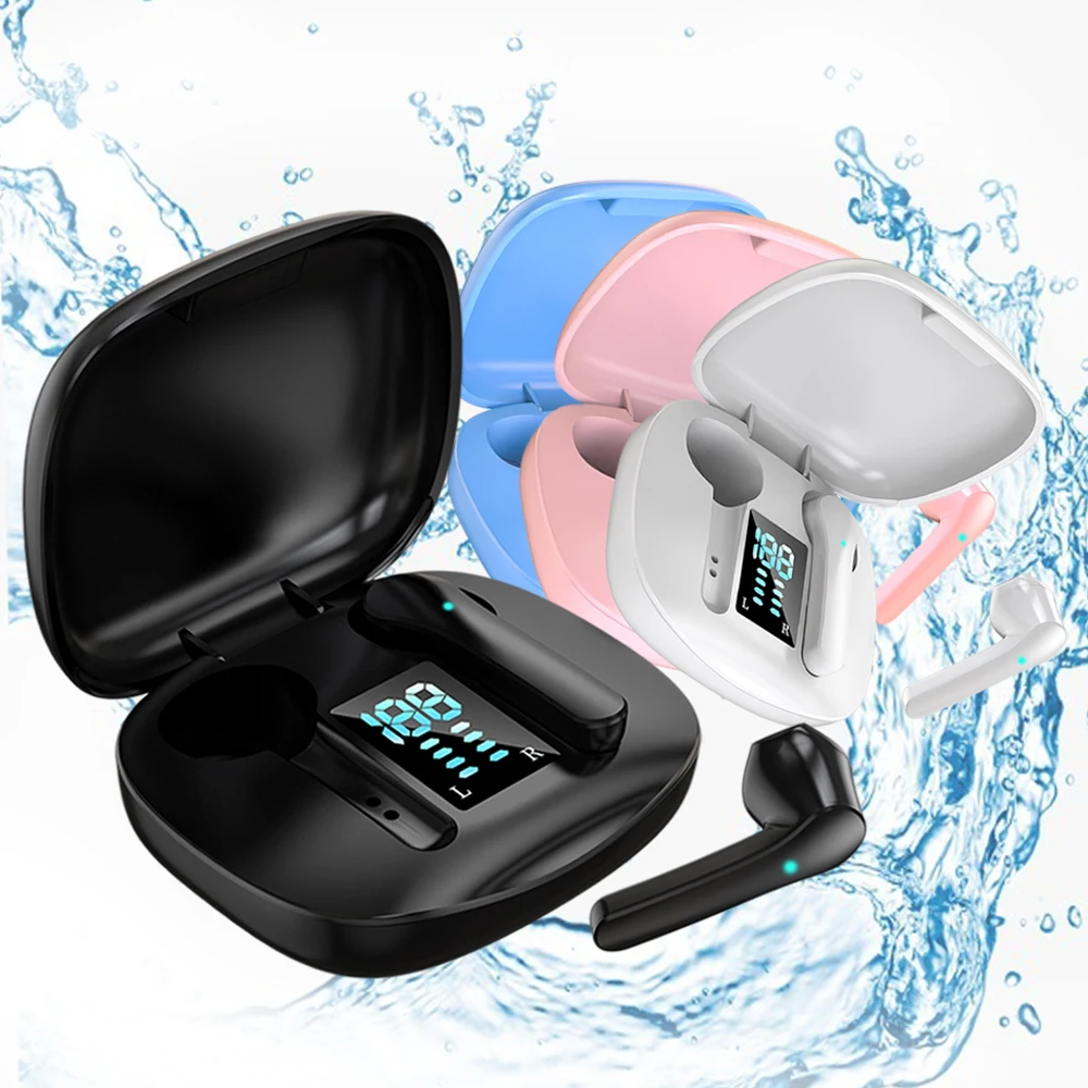 2022 New Custom ABS Waterproof ANC Noise Canceling Smart Sensor Touch Control True TWS Wireless Earbuds Earphones Headphones
