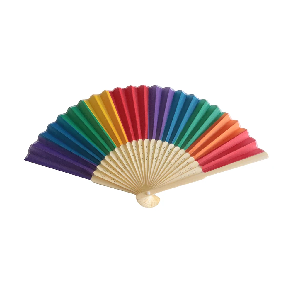 High Quality Vintage Folding Bamboo Hand Fans Wooden Hollow Carved Wedding Dancing Decor Sandalwood Fan