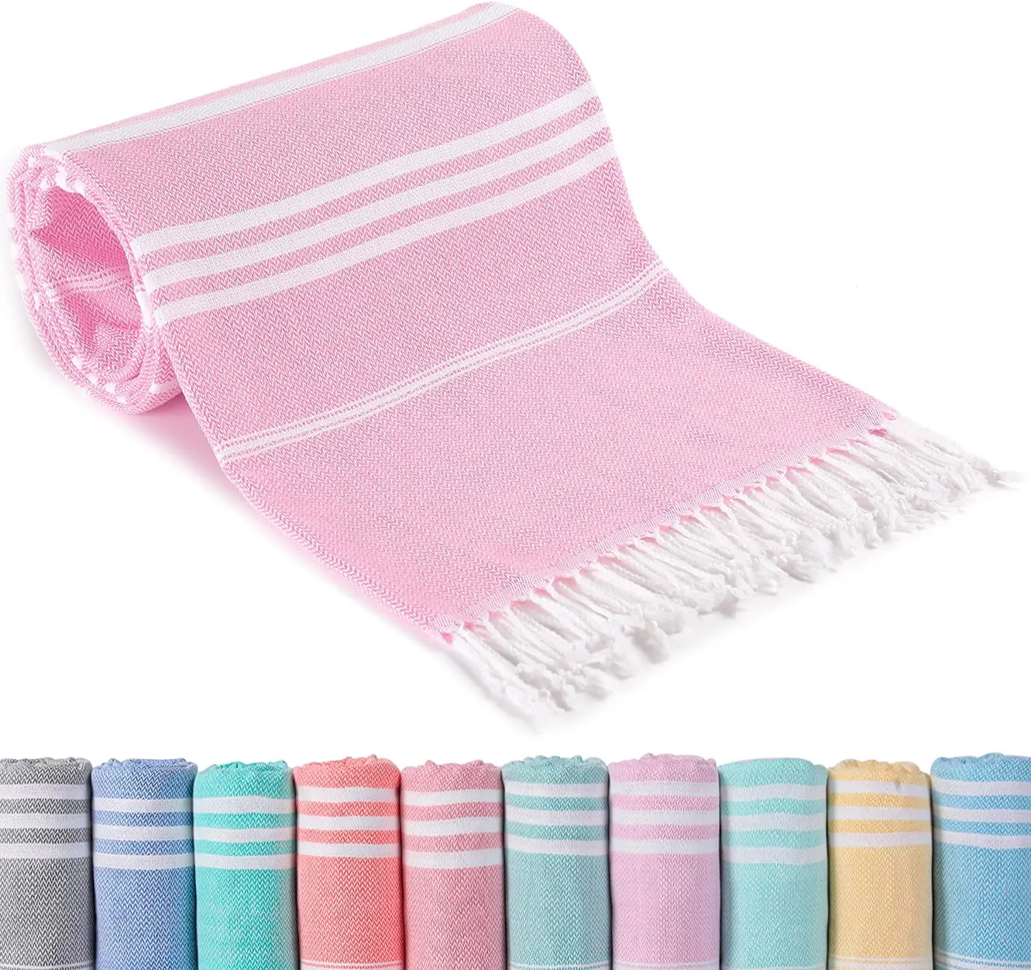 Новая волна путешествия турецкий домашний декор мягкая полоса на заказ акриловые хлопковые тканые одеяла с кисточкой