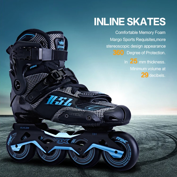 High Rebound Speed Wheels Roller Boots Cover 4 Flashing Retractable Blue Monkey Inline Shoes Adjustable Single Row Skates