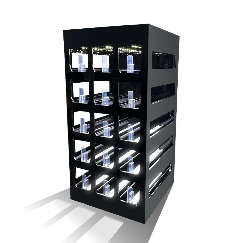 Cheap Countertop Customized LED Acrylic Cigarette Display Rack Retail Store Shop Display Shelves For Sale