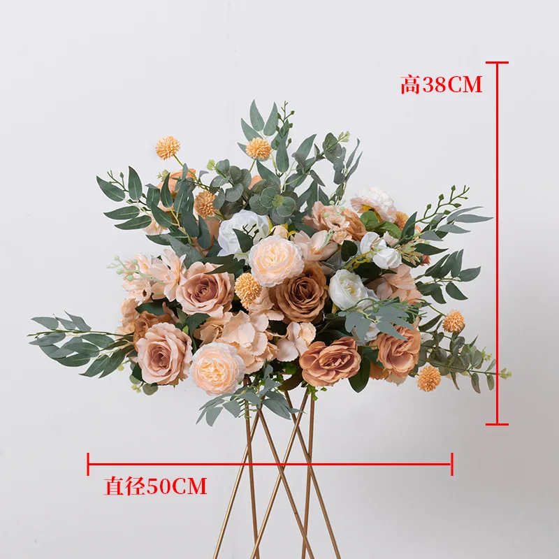 Wholesale Table flowers for centre pieces Artificial Flowers Ball For Wedding Decoration