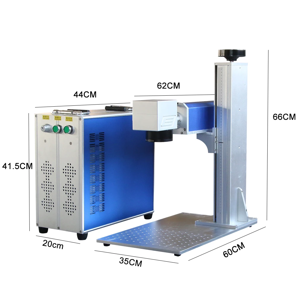 20w 30w 50w 60w JPT M7 MOPA Split Desk Portable Type Color Fiber Laser Marking Machine Fiber Laser Engraver