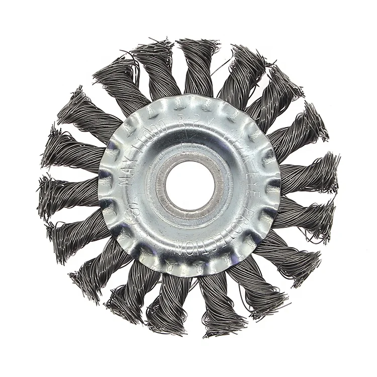 200mm 8 Inch stainless steel twisted silver color dust removing metal polishing electric tools part wire brush