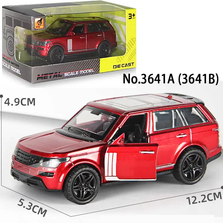Лидер продаж литая модель автомобиля Land Rover Range 1:36 3 открывающиеся двери литой под давлением игрушечный автомобиль