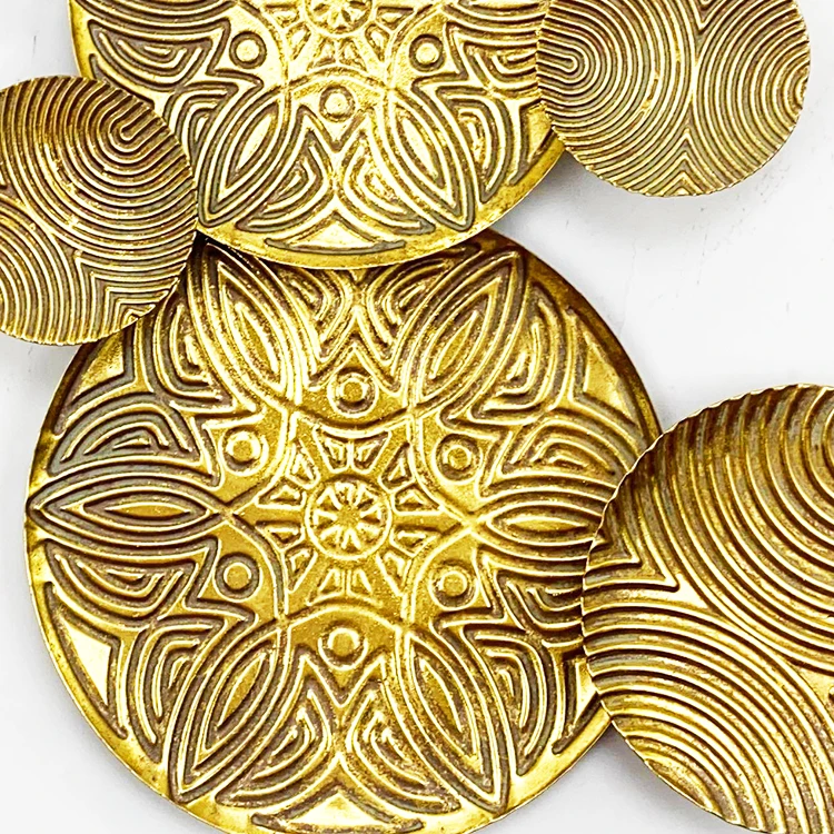 Luxury home decoration metal wall art hanging craft gold wall decor