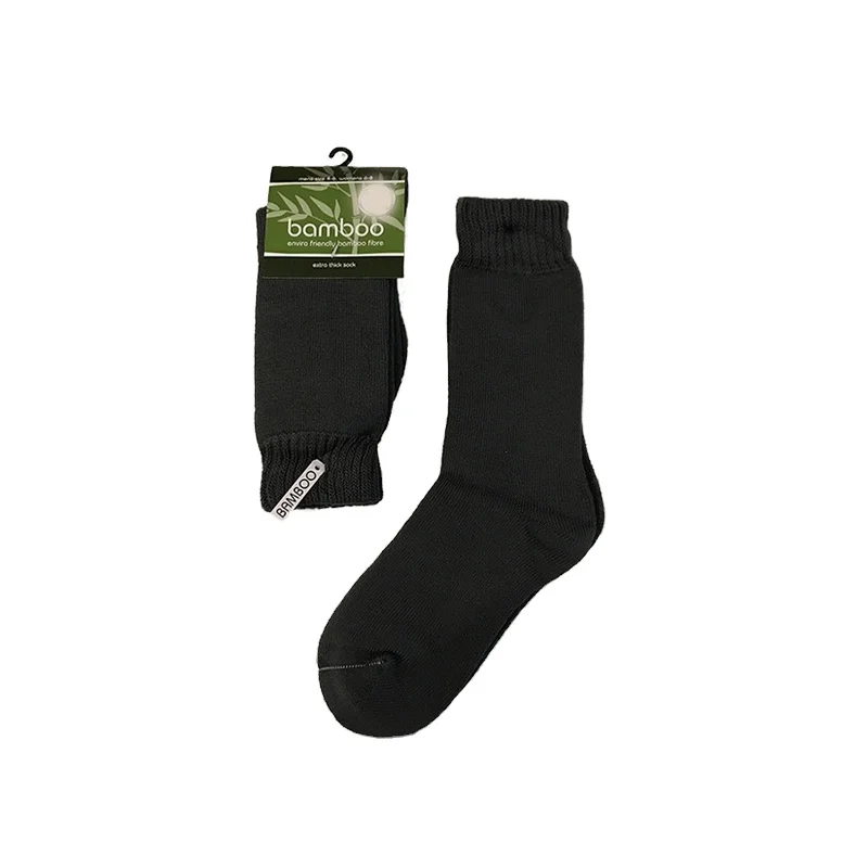 KT3-A809 thick socks bamboo socks 100% bamboo organic cotton wood fibre socks