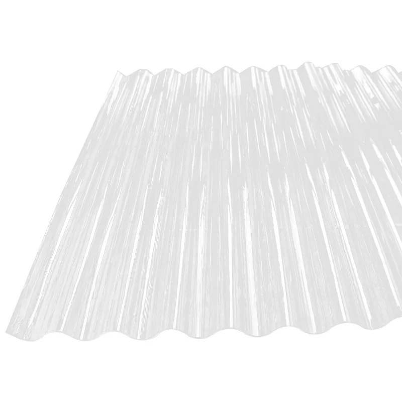 
High-strength cost-effective transparent plastic Corrugated polycarbonate sheet PC corrugated transparent roof panel for sheds 